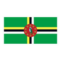 Flag of Dominica Temporary Tattoo (1.5"x2")